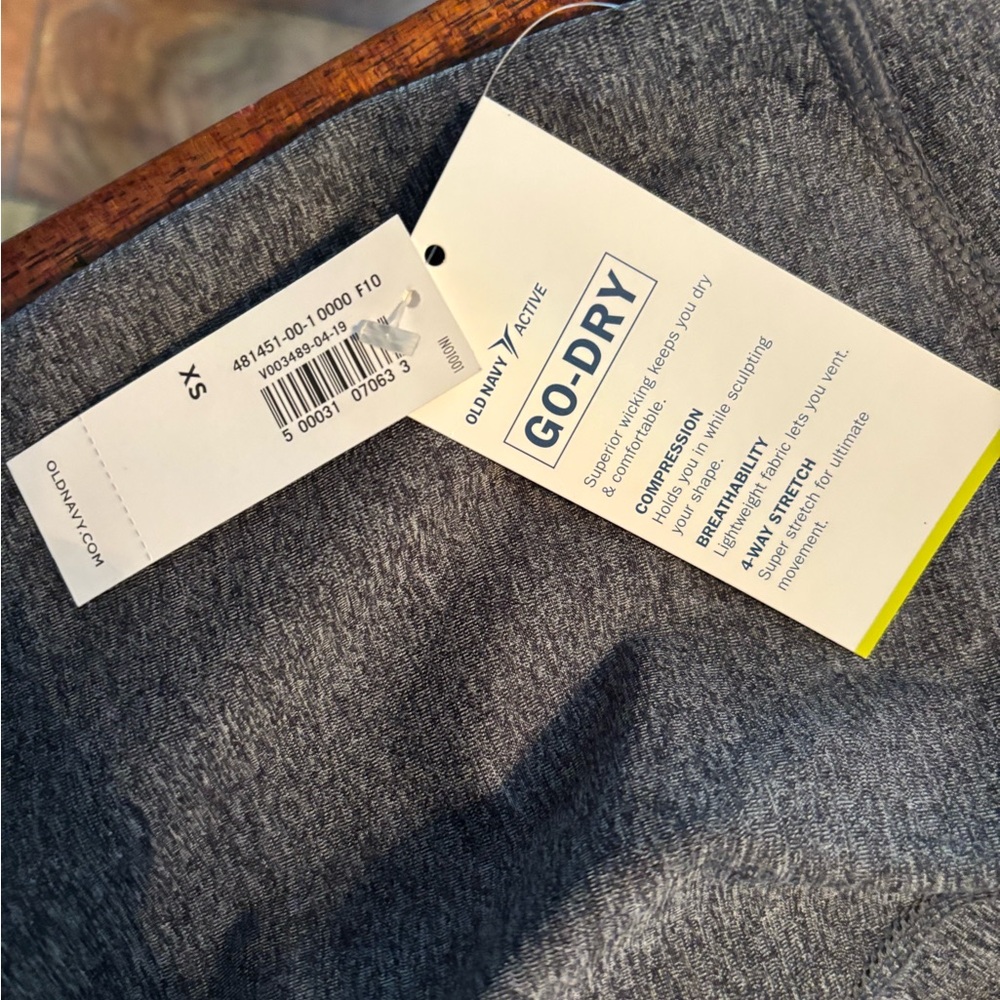 Old Navy Kids Dark Gray And Light Gray Leggings View 3